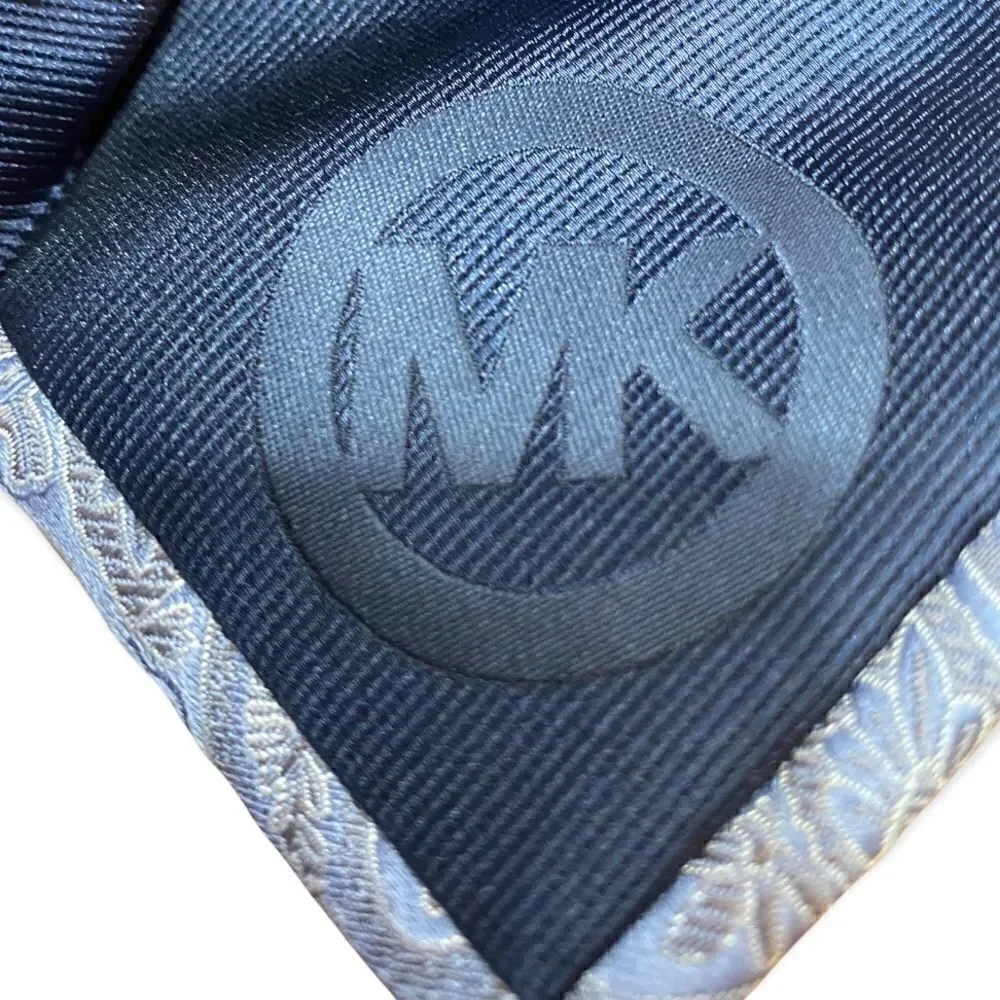 Michael Kors blue paisley 100% silk tie